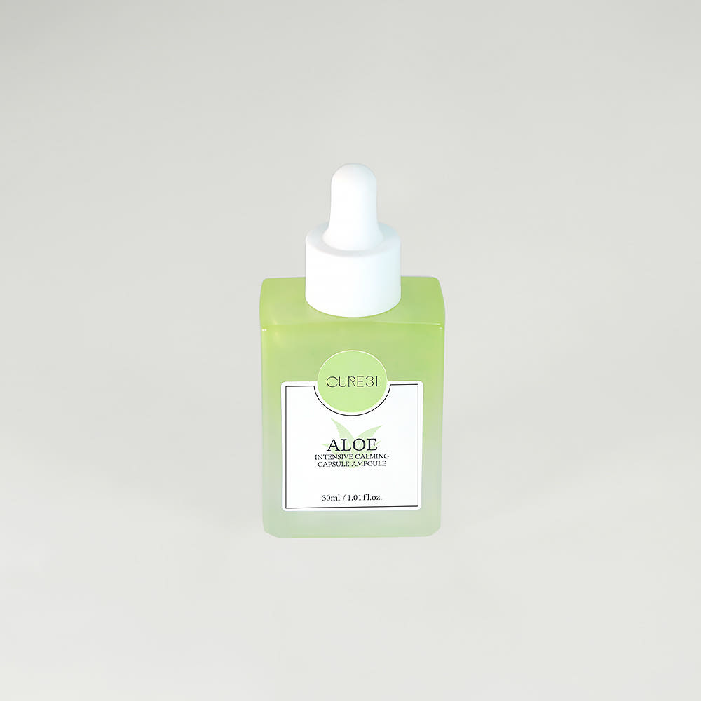 큐어31 알로에 인텐시브 카밍 캡슐앰플 30ml 진정 수분 보습 쿨링
